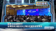 20241216 绿营为交流使绊子 台湾民间力挺2024上海台北城市论坛举办