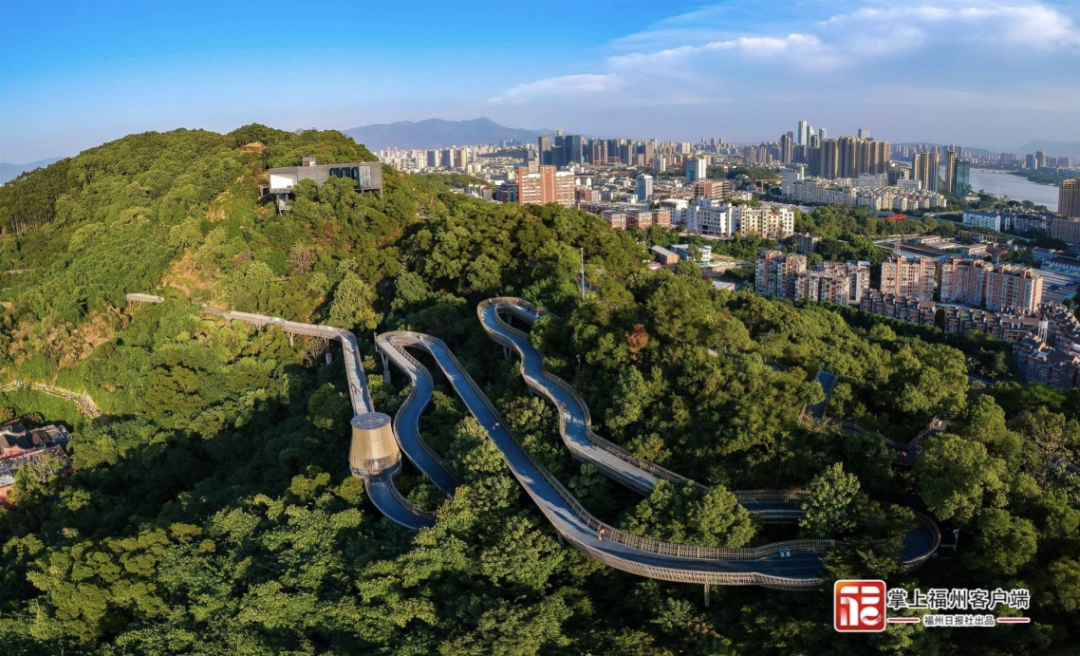 首創中國鋼架懸空棧道先河,成為福州市首條城市山水生態休