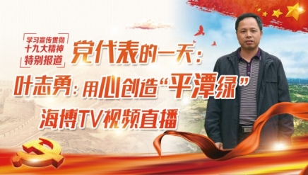 《党代表的一天》叶志勇：用心创造“平潭绿”（上）