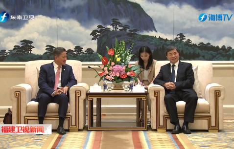 周祖翼会见柬埔寨副首相兼发展理事会第一副主席孙占托